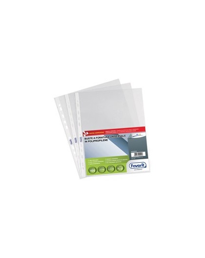 100 BUSTE FORATE 22X30 1725/05 STANDARD LISCIO FAVORIT AIR