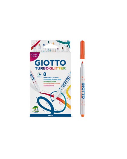 ASTUCCIO 8 PENNARELLI TURBO GLITTER GIOTTO