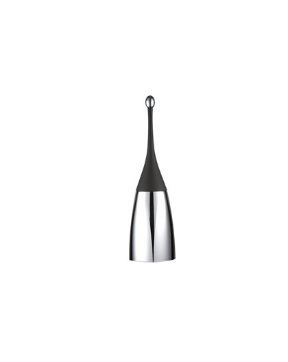 Portascopino da terra H48,5cm nero Soft Touch