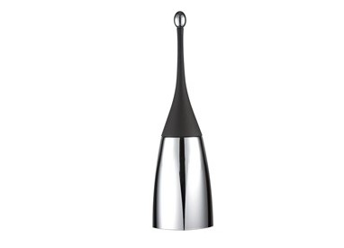 Portascopino da terra H48,5cm nero Soft Touch
