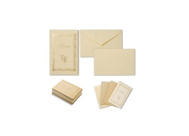 TASCHETTA 10biglietti+10buste F.to 9 9x14cm NATURA COLORI ASSORTITI