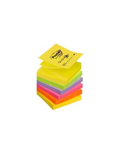 BLOCCO Post-it® Super Sticky Z-Notes 76x76mm 100fg R330-NR NEON