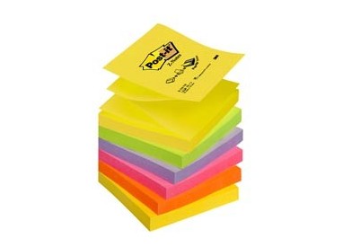 BLOCCO Post-it® Super Sticky Z-Notes 76x76mm 100fg R330-NR NEON