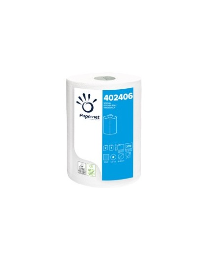 ROTOLO ASCIUGATUTTO DA CUCINA 2 VELI 309 STRAPPI GOFFRATO