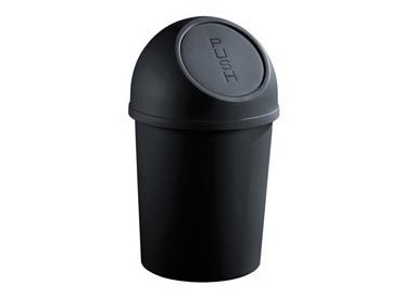 CONTENITORE RIFIUTI 25Lt NERO PUSH HELIT