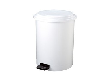 PATTUMIERA A PEDALE RUF IN PPL BIANCO 40Lt