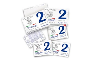 BLOCCO DISEGNO PIGNA2 33x48cm collato 12fg 110gr ruvido