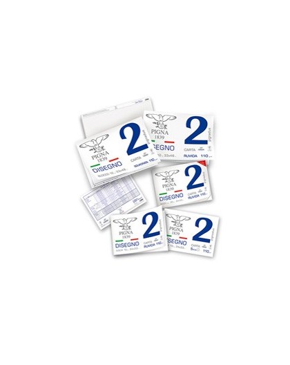 BLOCCO DISEGNO PIGNA2 33x48cm collato 12fg 110gr liscio
