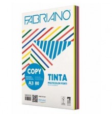 CARTA COPY TINTA MULTICOLOR A3 80gr 250fg mix 5 colori forti