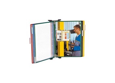 LEGGIO DA MURO CON 10 TASCHE PVC COLORI ASS. T-Technic TARIFOLD
