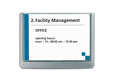 TARGA FUORI PORTA CLICK SIGN 149x106MM DURABLE