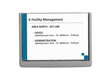 TARGA FUORI PORTA CLICK SIGN 210x149MM (A5) DURABLE