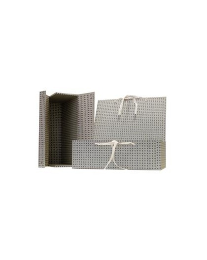 SCATOLA ARCHIVIO IN LEGNO "UNIVERSALE" C/FETTUCCIA 38X27CM DORSO 12