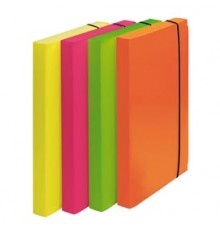CARTELLA PROGETTO D.3cm CON ELASTICO COLORI FLUO SHOCKING FILE
