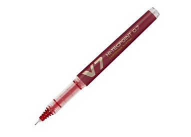 ROLLER HI-TECPOINT V7 RICARICABILE ROSSO BEGREEN PILOT