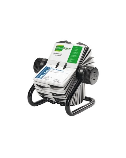 PORTABIGLIETTI VISITA ROTATORIO 400 POSTI NERO VISIFIX ROTARY FILE DURABLE