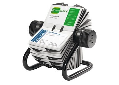 PORTABIGLIETTI VISITA ROTATORIO 400 POSTI NERO VISIFIX ROTARY FILE DURABLE