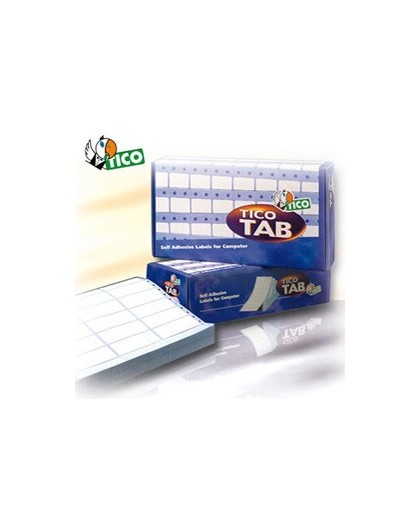 Scatola 4000 etichette adesive TAB1-0893 89x36,2mm corsia singola Tico