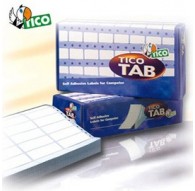 Scatola 6000 etichette adesive TAB1-0722 72x23,5mm corsia singola Tico