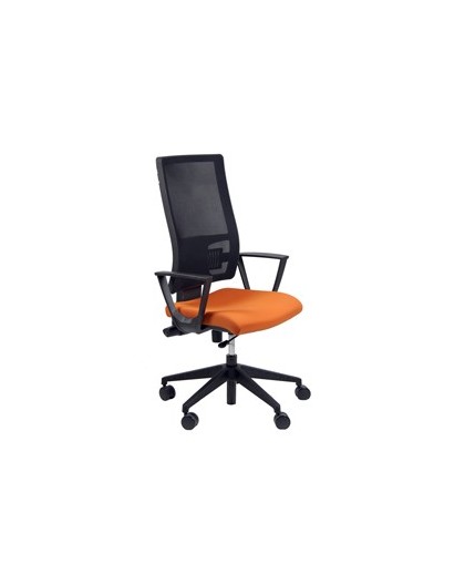 POLTRONA SEMIDIREZIONALE Nereide ARANCIO C/BRACC.