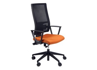 POLTRONA SEMIDIREZIONALE Nereide ARANCIO C/BRACC.