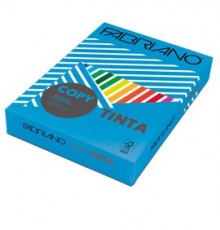 CARTA COPY TINTA A4 160gr 250fg col.forti AZZURRO FABRIANO