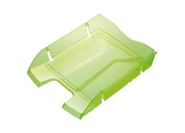 Vaschetta portacorrispondenza SALVASPAZIO verde trasp.HELIT