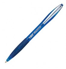 SCATOLA 12 PENNE SFERA SCATTO BIC®ATLANTIS PREMIUM clip metal 1,0MM BLU
