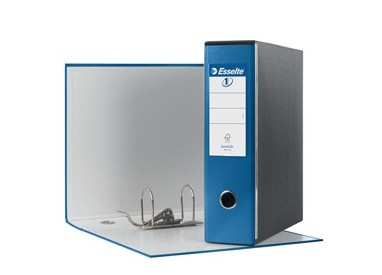 Registratore EUROFILE G53 blu metal dorso 8cm f.to commerciale ESSELTE