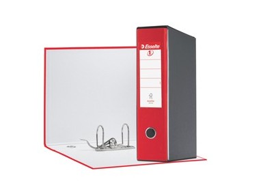 Registratore EUROFILE G55 rosso vivida dorso 8cm f.to protocollo ESSELTE