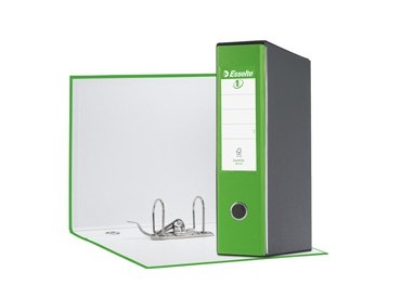 Registratore EUROFILE G55 verde vivida dorso 8cm f.to protocollo ESSELTE