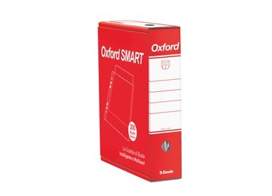 SCATOLA 6x50 BUSTE FORATE 22X30 LUCIDA DE LUXE OXFORD SMART ESSELTE