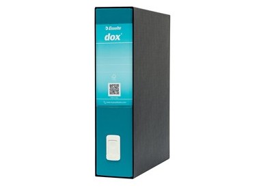 Registratore Dox 2 verde mare dorso 8cm f.to protocollo Esselte