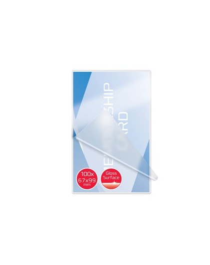 Scatola 100 pouches 2x125mm 67x99mm Badge GBC