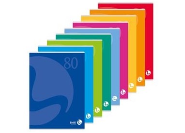 MAXIQUADERNO A4 80gr 80fg+1 5mm c/margine copertina 250gr COLOR 80 BM