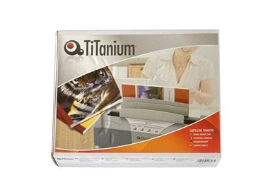 50 CARTELLINE TERMICHE 1,5mm BIANCO Grain Titanium