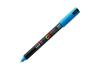 Marcatore UNI POSCA Pen PC1M p.extra fine 0,7mm azzurro UNI MITSUBISHI