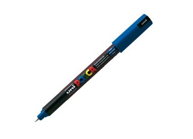 Marcatore UNI POSCA Pen PC1M p.extra fine 0,7mm blu UNI MITSUBISHI