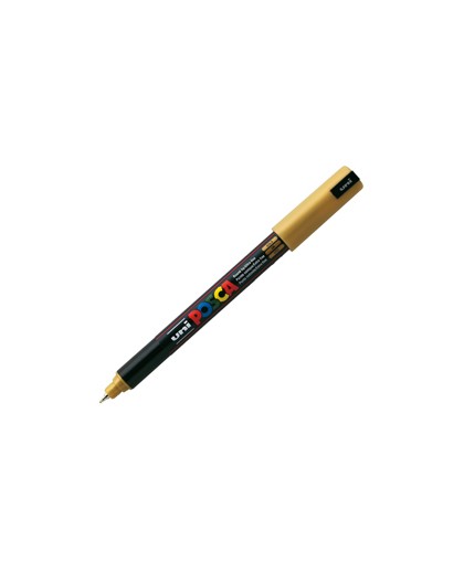 Marcatore UNI POSCA Pen PC1M p.extra fine 0,7mm oro UNI MITSUBISHI