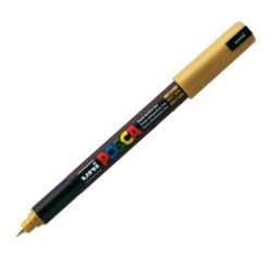 Marcatore UNI POSCA Pen PC1M p.extra fine 0,7mm oro UNI MITSUBISHI