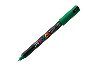 Marcatore UNI POSCA Pen PC1M p.extra fine 0,7mm verde UNI MITSUBISHI