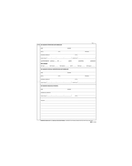 REGISTRO ANAGRAFICA CONDOMINIALE 297X210mm 48PAG E2528