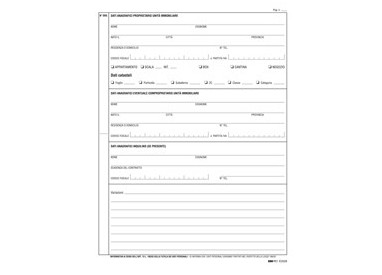 REGISTRO ANAGRAFICA CONDOMINIALE 297X210mm 48PAG E2528