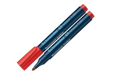 Marcatore MAXX 130 permanente punta conica rosso SCHNEIDER
