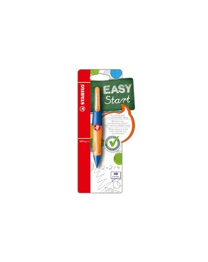 PORTAMINE STABILO EASYergo 1,4mm + 3 mine PER DESTROMANI ultramarine/orange
