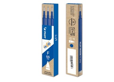 SET 3 REFILL SFERA FRIXIONball CLICKER 0.5mm BLU PILOT