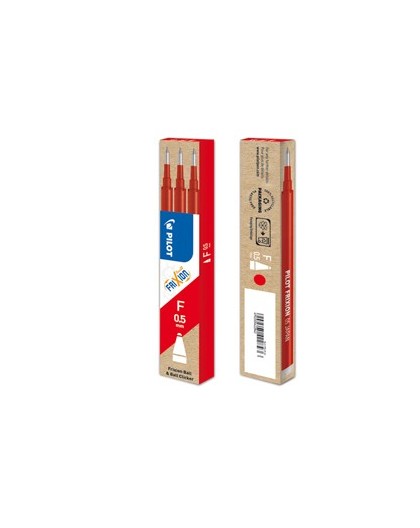 SET 3 REFILL SFERA FRIXIONball CLICKER 0.5mm ROSSO PILOT