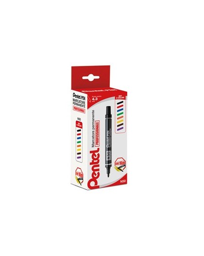 ASTUCCIO MARCATORE PENTEL PEN N50 8 COL.ASSORTITI P.TONDA