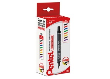 ASTUCCIO MARCATORE PENTEL PEN N50 8 COL.ASSORTITI P.TONDA
