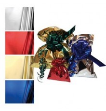 50 BUSTE REGALO IN PPL METAL LUCIDO 16x25cm ARGENTO senza patella adesiva
